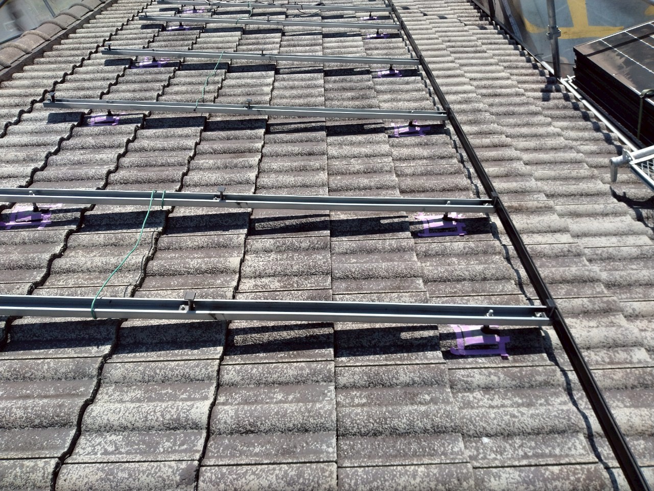 さぬき市　屋根の太陽光パネルを撤去した状態